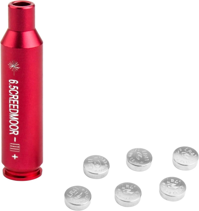 Gotical Red Laser Bore Sighter Compatible with Creedmoor 6.5 Cartridge, Boresighter Anodized Red Battery Included Cartridge Bore Sight - Image 4