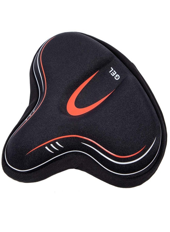 YBEKI Wide Gel Bike Seat Cover for Peloton/Spin Bikes - 2cm Cooling Gel & Memory Foam Cushion | Non-Slip Base & Airflow Vents | Fits 8.5-10" Wide Saddles (YOSUDA/Echelon/Schwinn Compatible) ﻿ - Image 2