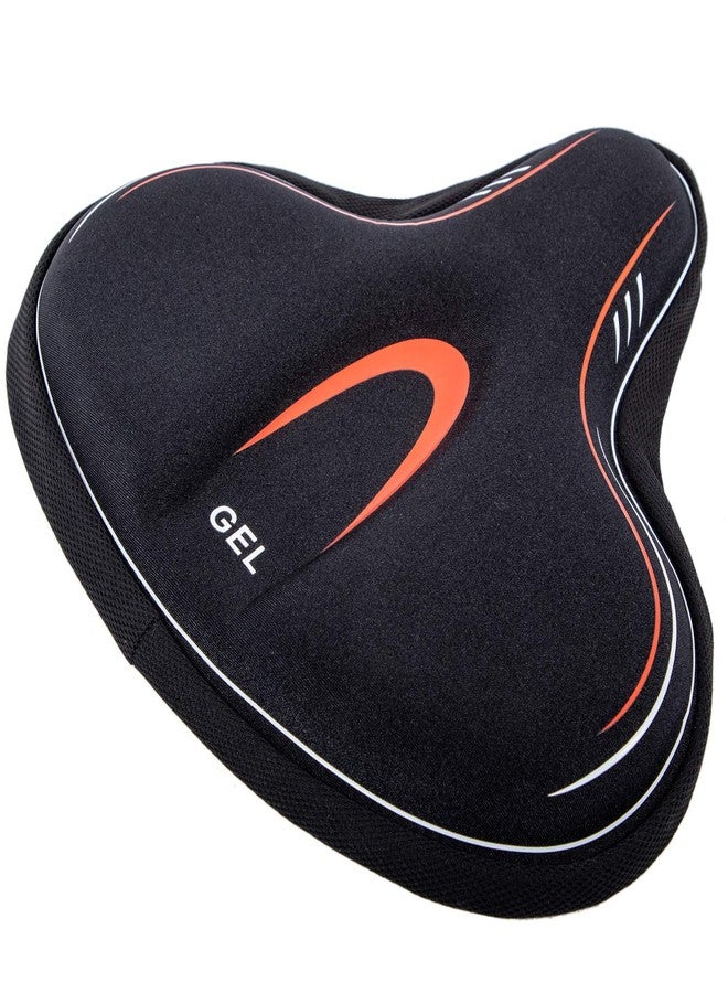 YBEKI Wide Gel Bike Seat Cover for Peloton/Spin Bikes - 2cm Cooling Gel & Memory Foam Cushion | Non-Slip Base & Airflow Vents | Fits 8.5-10" Wide Saddles (YOSUDA/Echelon/Schwinn Compatible) ﻿ - Image 1