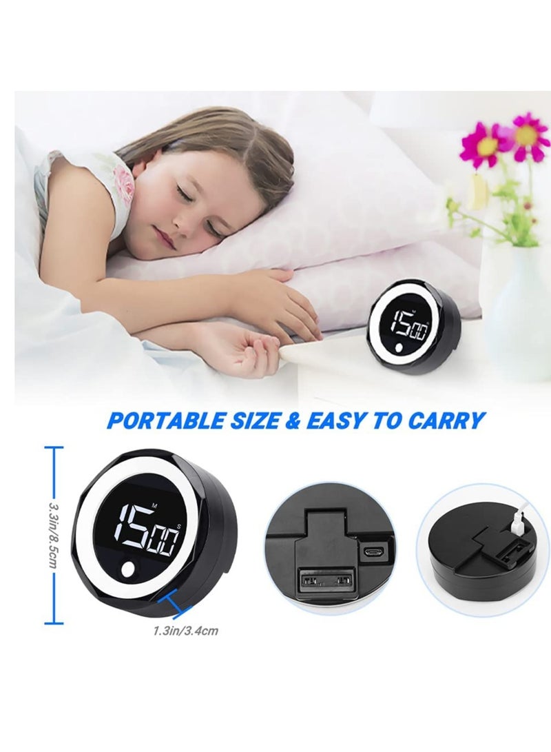 Digital Kitchen Timer - Magnetic Countdown Countup Timer with Large LED Display, Volume Adjustable, Easy for Seniors and Kids to Use, 99 Minutes timer for Cooking Learning Meeting Yoga (Black) - Image 5