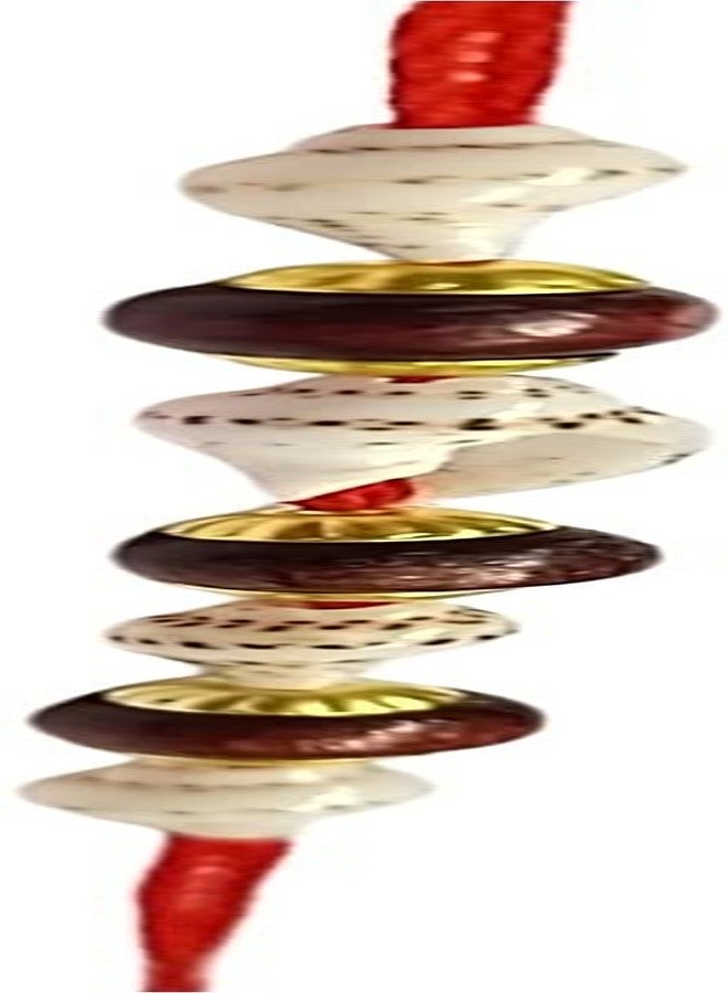 KRISHNA Rakhi set for brother Shankh with brown Wooden Beads pendel for Rakshabandhan for Men and Boys - Image 2