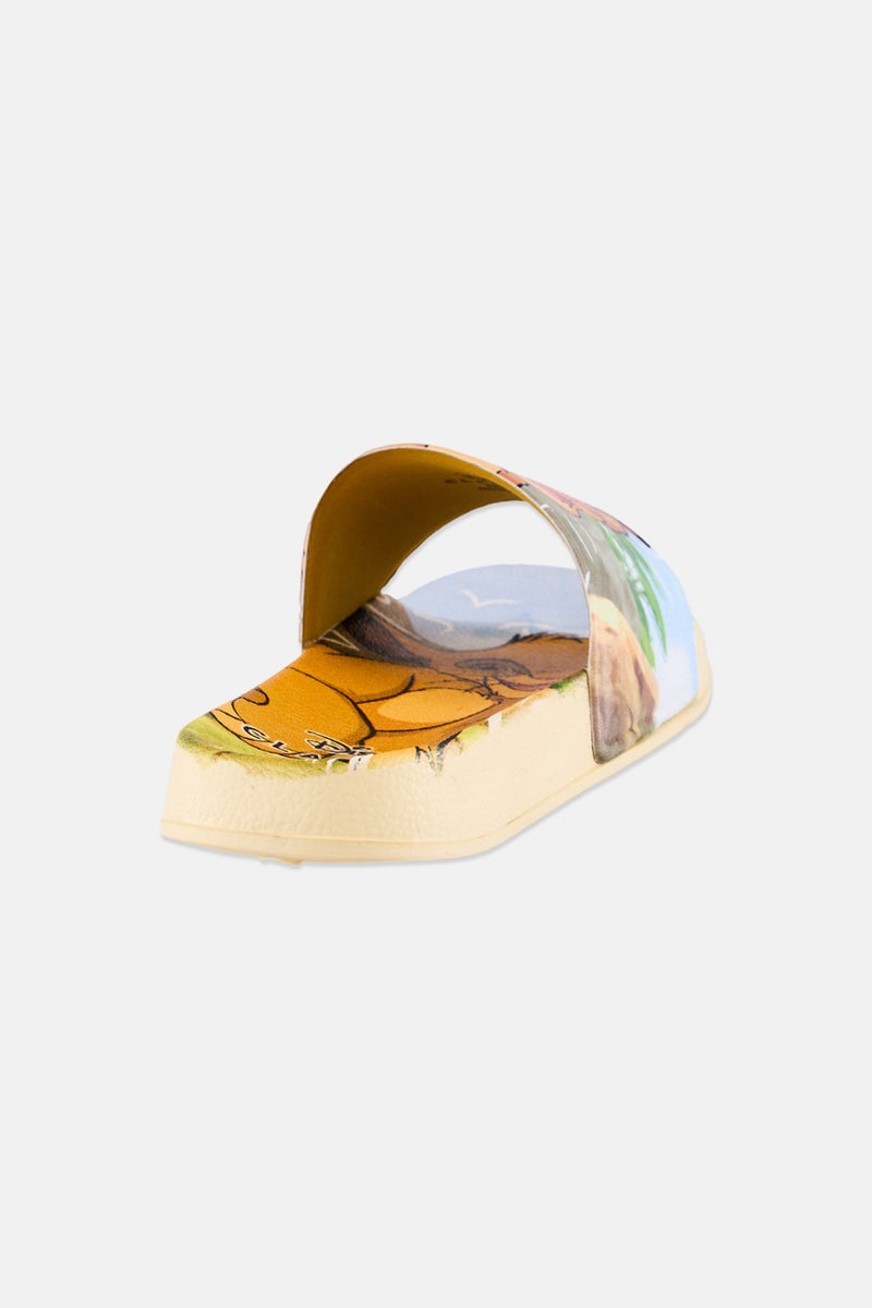 Disney Kids Boy Lion King Slip On Slippers, Multicolor - Image 2