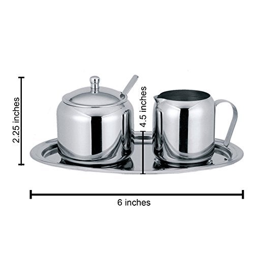 Cuisinox Stainless Steel Cream and Sugar Set, 5-Piece - Image 2
