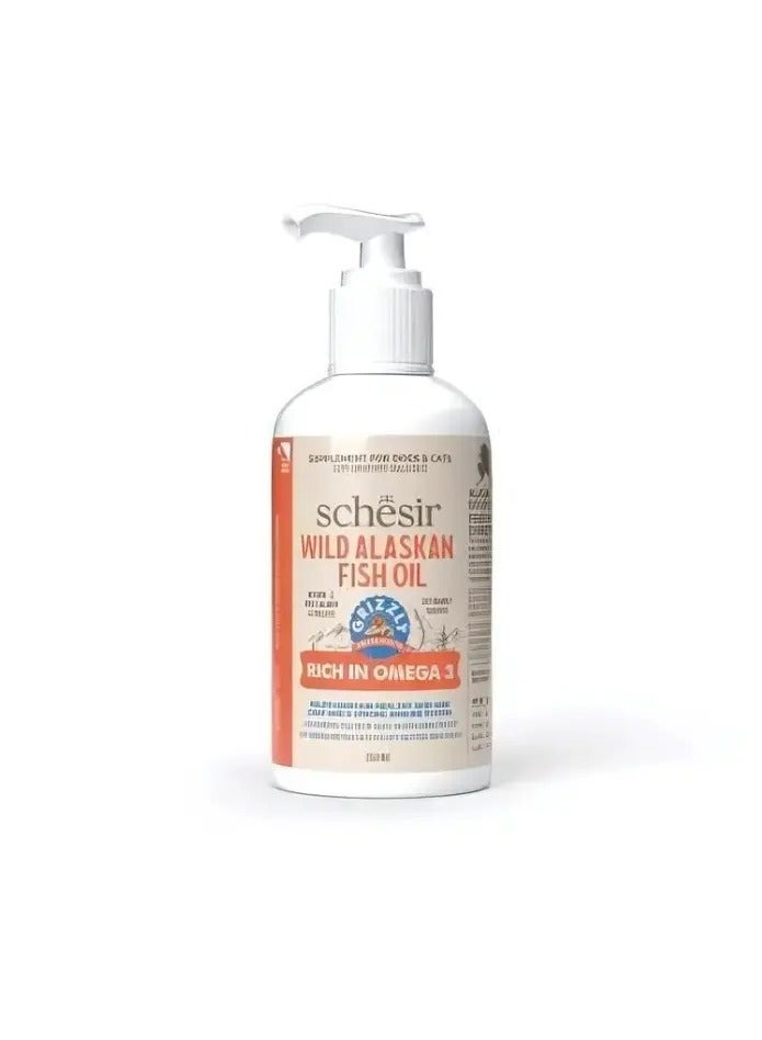 شيسر SCHESIR GRIZZLY WILD ALASKAN FISH OIL OMEGA PLUS 250ml - Image 1
