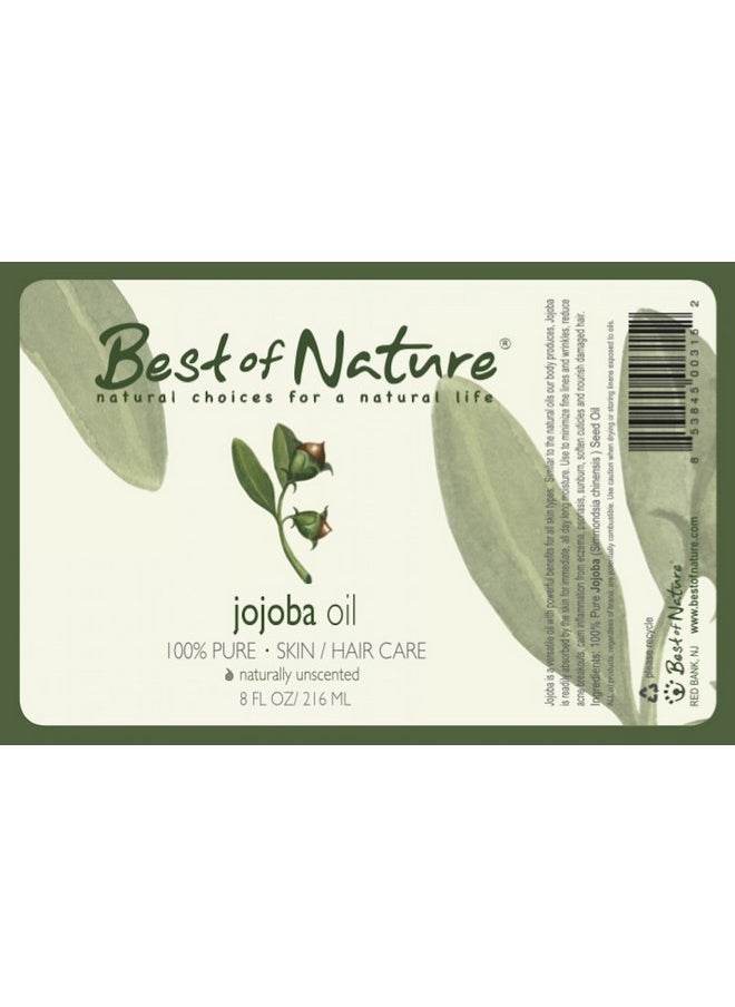 Best of Nature - 100% Pure Jojoba Body Oil (8 Ounce) - Image 1