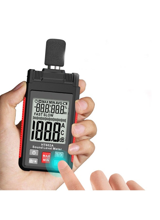 Generic - Decibel Meter, TopTes TS-501B Sound Level Meter with 2.25” Backlit LCD Screen, Portable SPL Meter with A/C Weighted, Range 30-130dB, MAX/MIN, Data Hold, Use for Home, Noisy Neighbor, Factory - Image 1