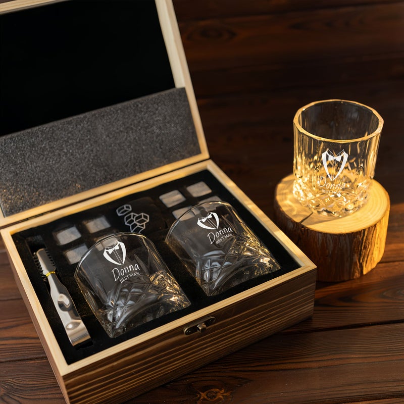 Personalized Engraved Whiskey Glass Design 8 For Wedding Anniversary Father Day Gift Men Home Use Custom Glassware Holiday Drink - Image 4