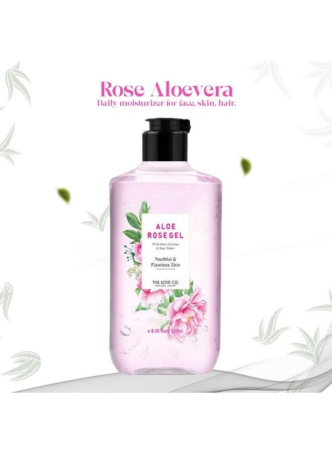 Aloe Rose Gel For Skin Acne; Face Gel Moisturiser For Oily Skin; With Goodness Of Vitamin E; Gel For Acne & Scar; Face Gel