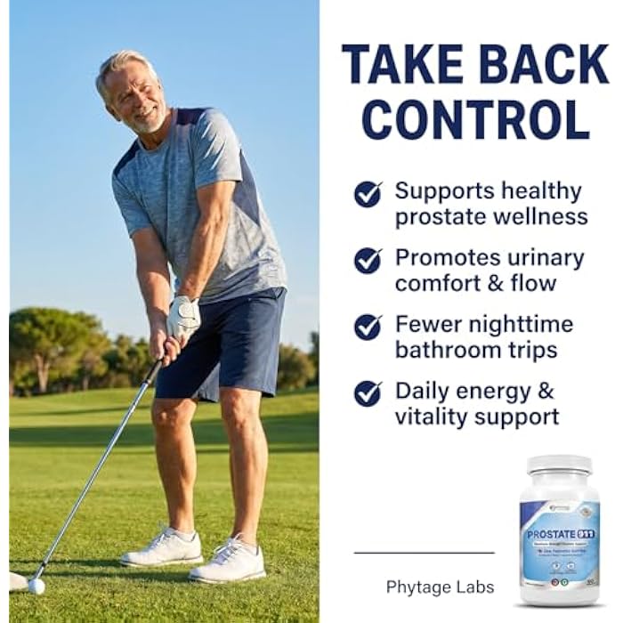 Phytage Labs Prostate 911 – Advanced Men’s Health Supplement – Saw Palmetto Prostate Support Formula with Pumpkin Seed & Nettle Root – Daily Urinary Comfort & Flow – 60 Capsules - Image 5