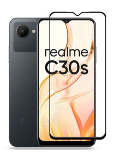 Realme C30s Screen Protector - Edge to Edge Tempered Glass Screen Protector, High Transparency, Delicate Touch, Anti-Explosion, Smooth Arc Edges, Easy Installation