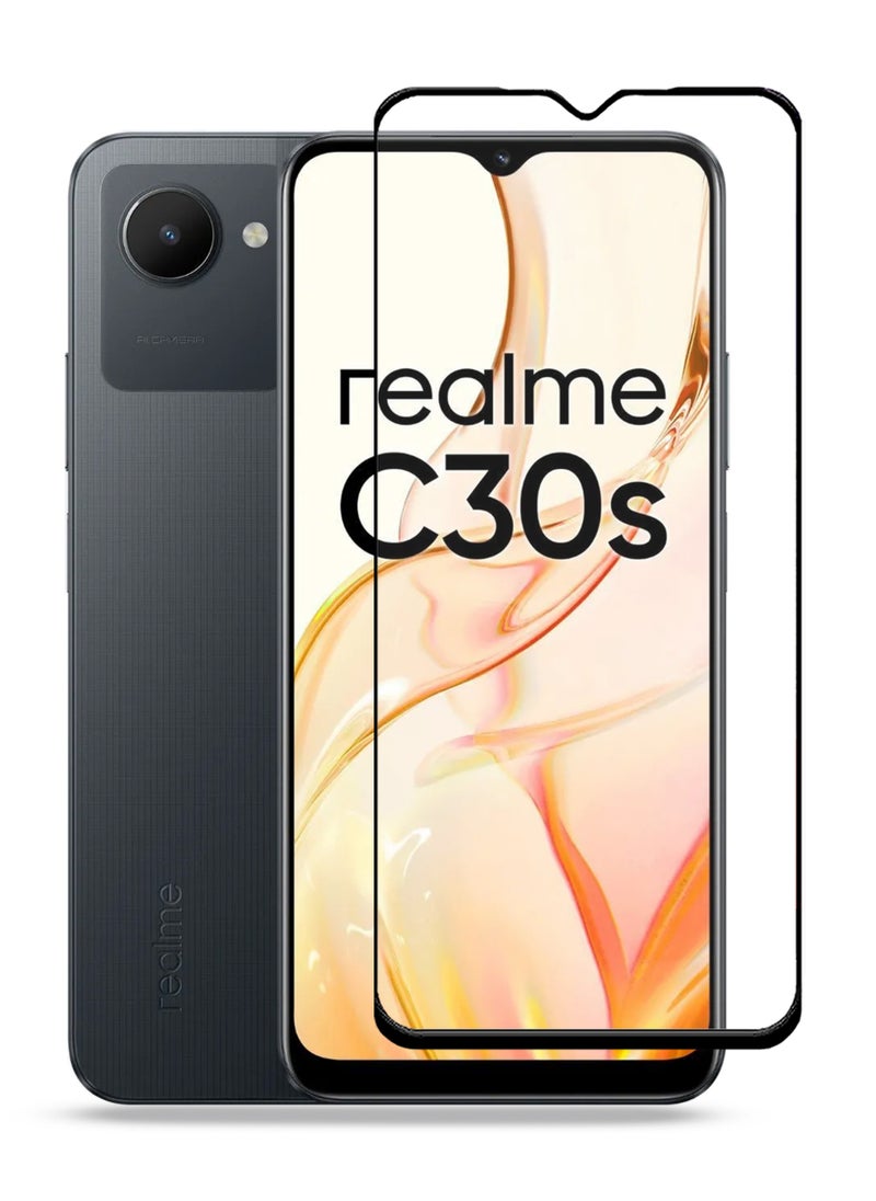 Generic - Realme C30s Screen Protector - Edge to Edge Tempered Glass Screen Protector, High Transparency, Delicate Touch, Anti-Explosion, Smooth Arc Edges, Easy Installation - Image 1