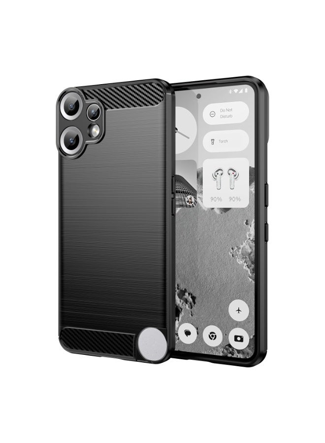 SanHu for Nothing CMF Phone 2 Pro / cmf by NOTHING Phone 2 Pro Case Cover, High Quality Slim and Lightweight Brushed Comfortable TPU Soft Feel Cell Phone Protective Case for Nothing CMF Phone 2 Pro / cmf by NOTHING Phone 2 Pro, Black - Image 1