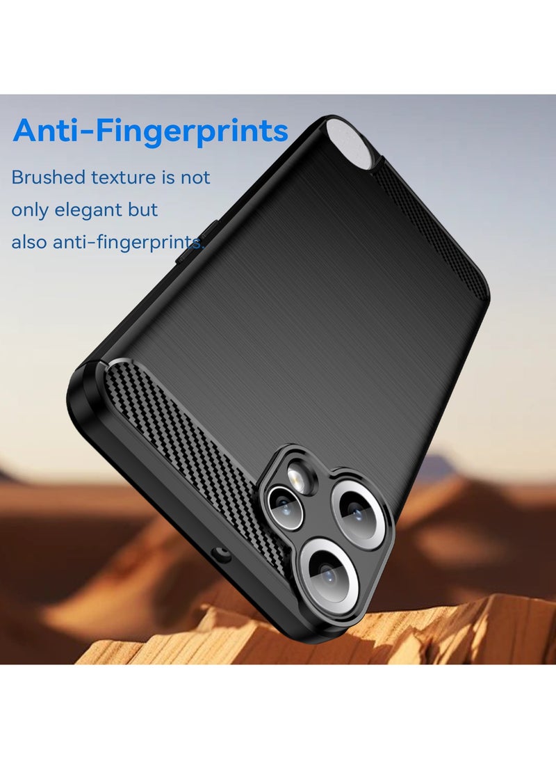 SanHu for Nothing CMF Phone 2 Pro / cmf by NOTHING Phone 2 Pro Case Cover, High Quality Slim and Lightweight Brushed Comfortable TPU Soft Feel Cell Phone Protective Case for Nothing CMF Phone 2 Pro / cmf by NOTHING Phone 2 Pro, Black - Image 3