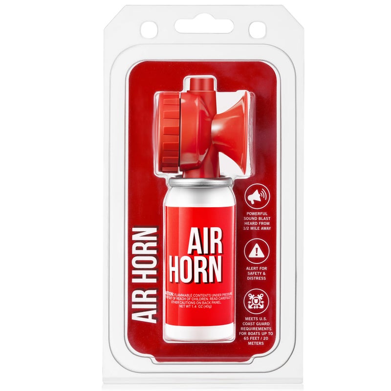 Saillong 1 Pack 1.4oz Boat Air Horn for Safety, Loud Marine Air Horns Can, Mini Small Blow Fog Bear Horn, Emergency Use for Sporting Events, Boat, Animal Alarm - Image 1