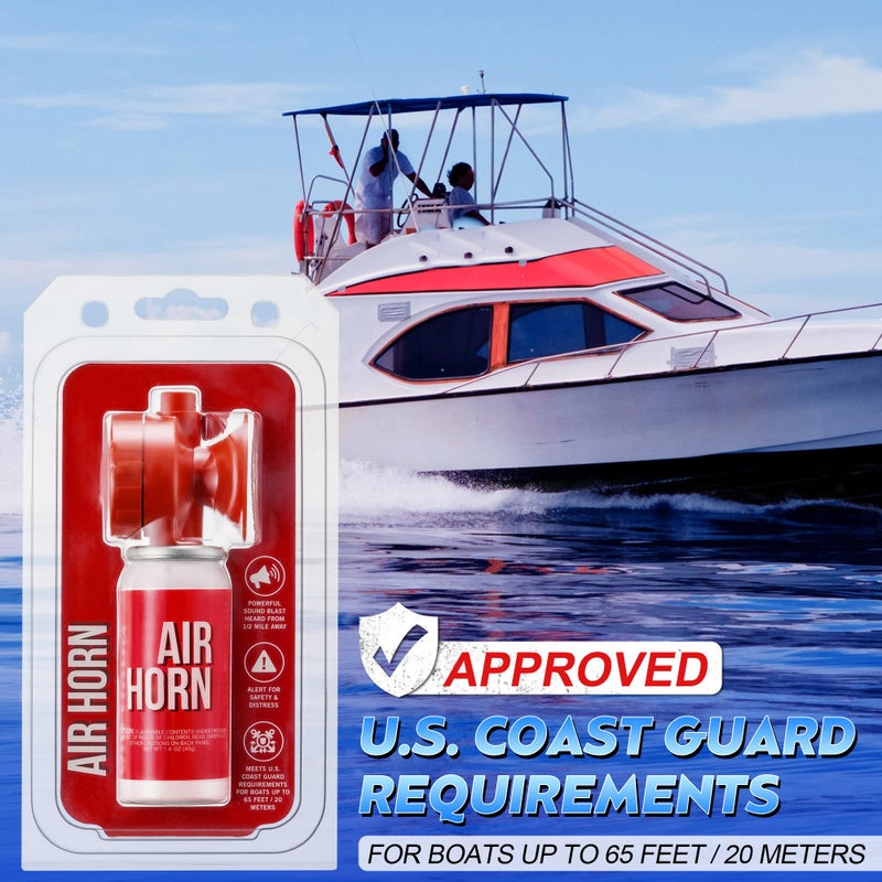Saillong 1 Pack 1.4oz Boat Air Horn for Safety, Loud Marine Air Horns Can, Mini Small Blow Fog Bear Horn, Emergency Use for Sporting Events, Boat, Animal Alarm - Image 3