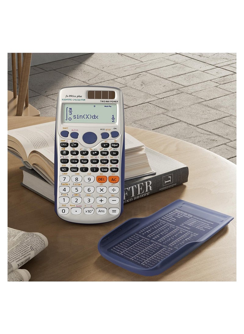 CSIRO - 991ES Plus Scientific Calculator, Math Calculator with 417 Function, Solar Battery Power and 4-Line Display, School Supplies for Middle High College Students Teachers - Image 1