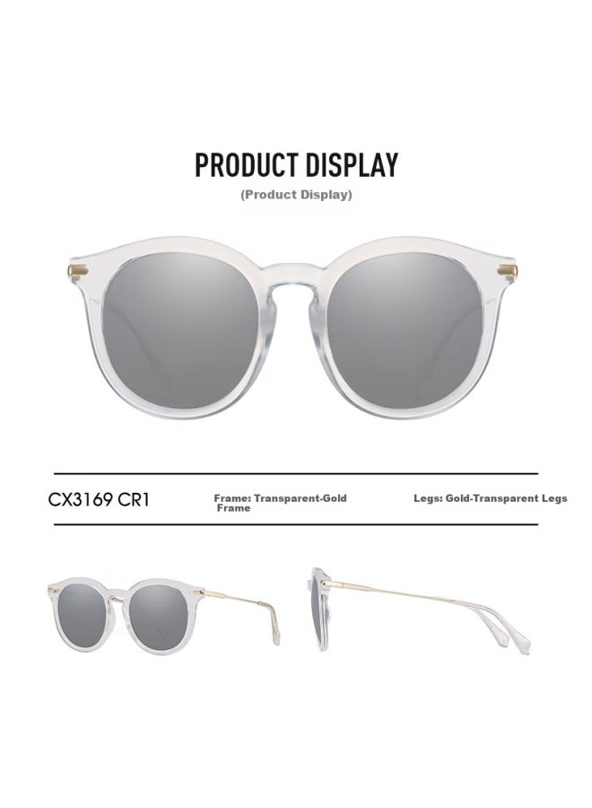 Caxman Sungl For Women, Large Cat-eye Frame Polarized Sungl, Uv Protection, Sun-blocking, Fashionable Gl For Driving And Car Use - Image 3