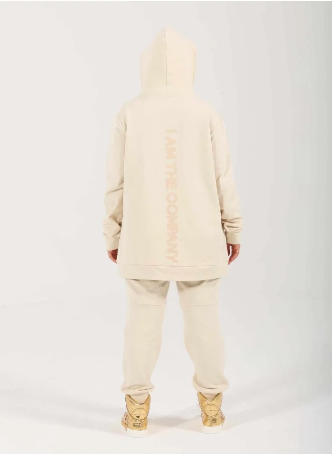 اي ام ذا كومباني UNISEX HOODIE - BEIGE