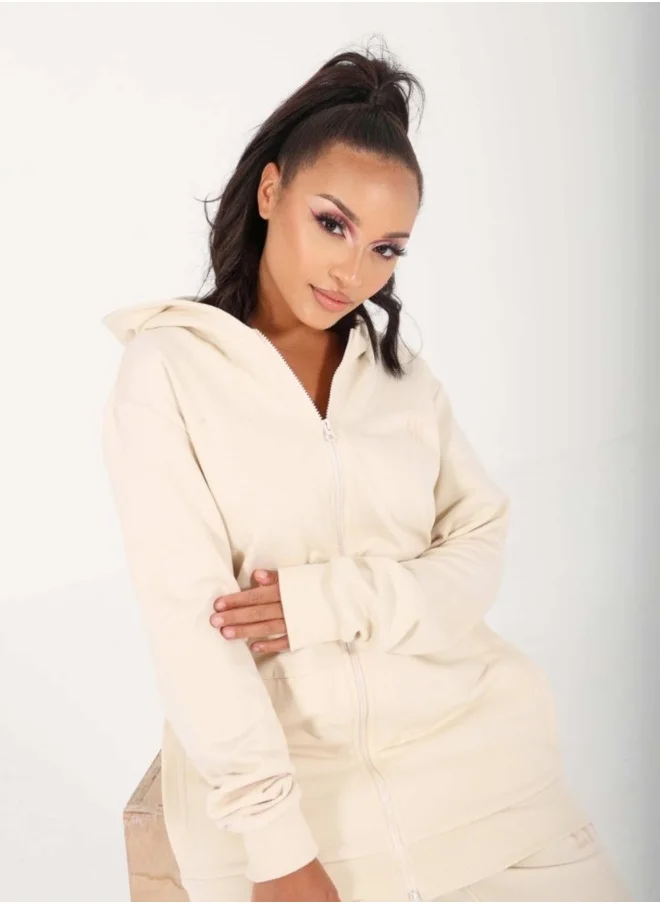 اي ام ذا كومباني UNISEX HOODIE - BEIGE