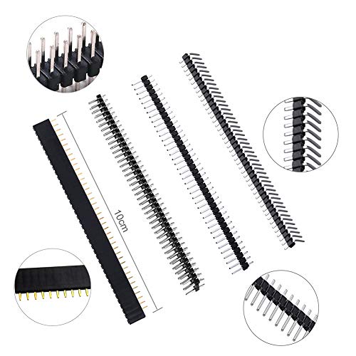 WayinTop PCB Board Kit, Double Sided Prototype Boards 6 Sizes 40 Pin 2.54mm Male/Female Header Connector 2/3Pin Screw Terminal Blocks and Resistor 10-1M Ohm 5mm Led Diodes Tactile Cap Switch - Image 3