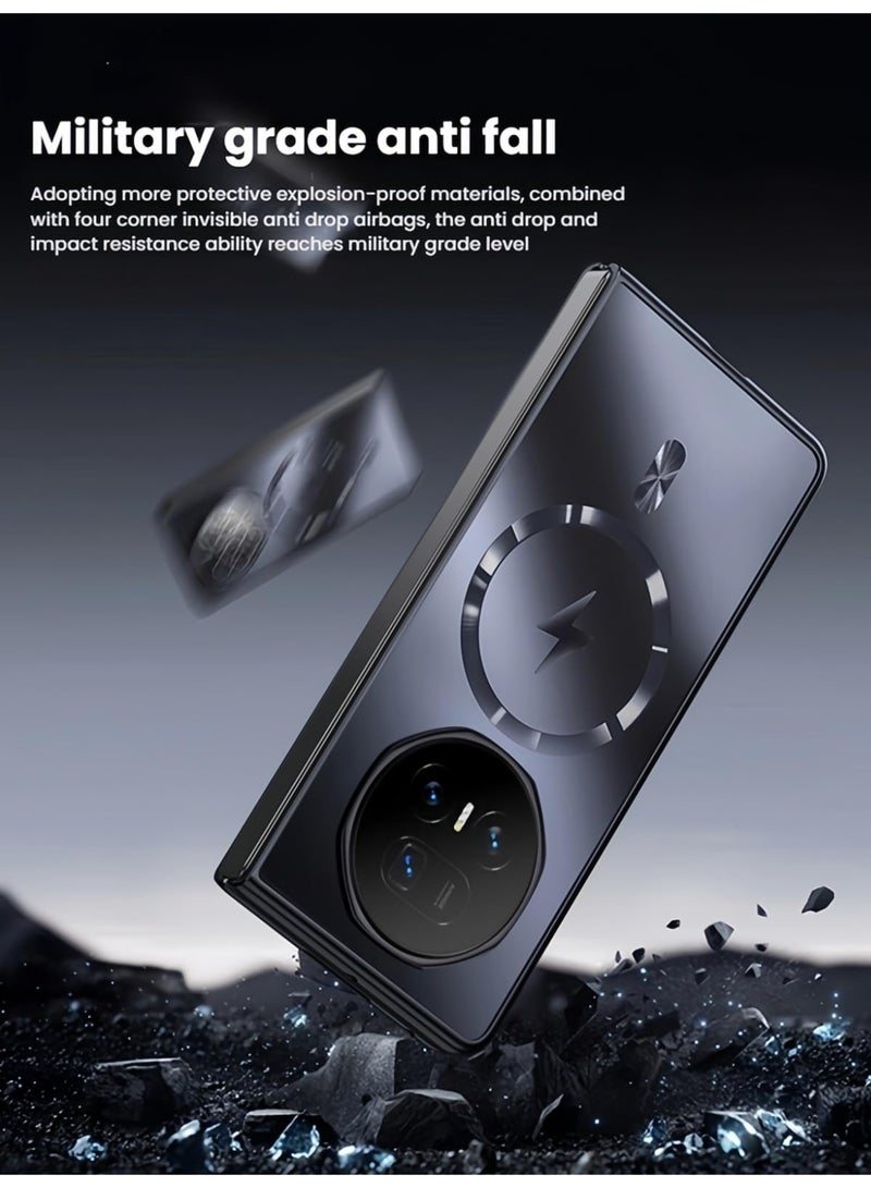 general Compatible with Honor Magic V5 Case, Matte Hard PC Phone Case 【Compatible with Mag-safe】,Ultra Thin Military Grade Drop Protection Rigid Phone Protective Case - Image 5