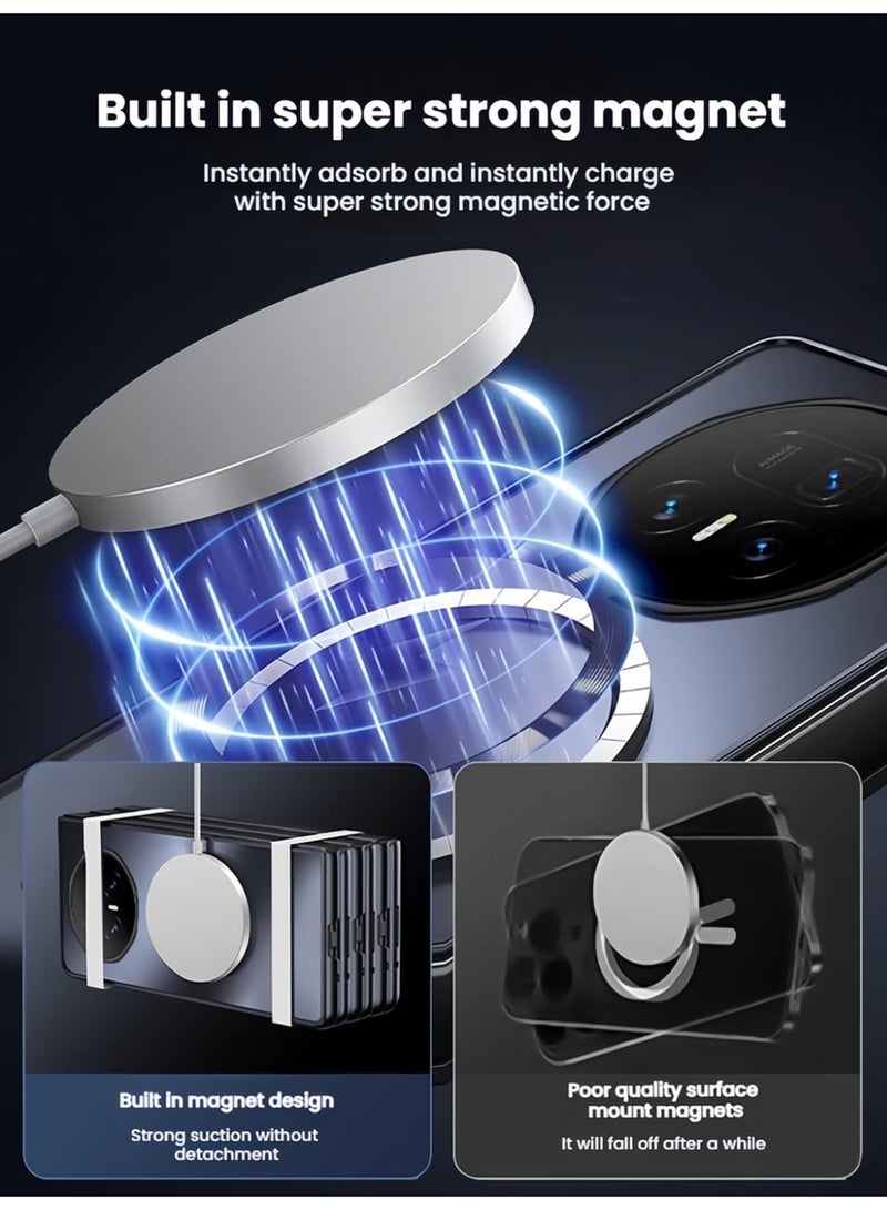 general Compatible with Honor Magic V5 Case, Matte Hard PC Phone Case 【Compatible with Mag-safe】,Ultra Thin Military Grade Drop Protection Rigid Phone Protective Case - Image 2