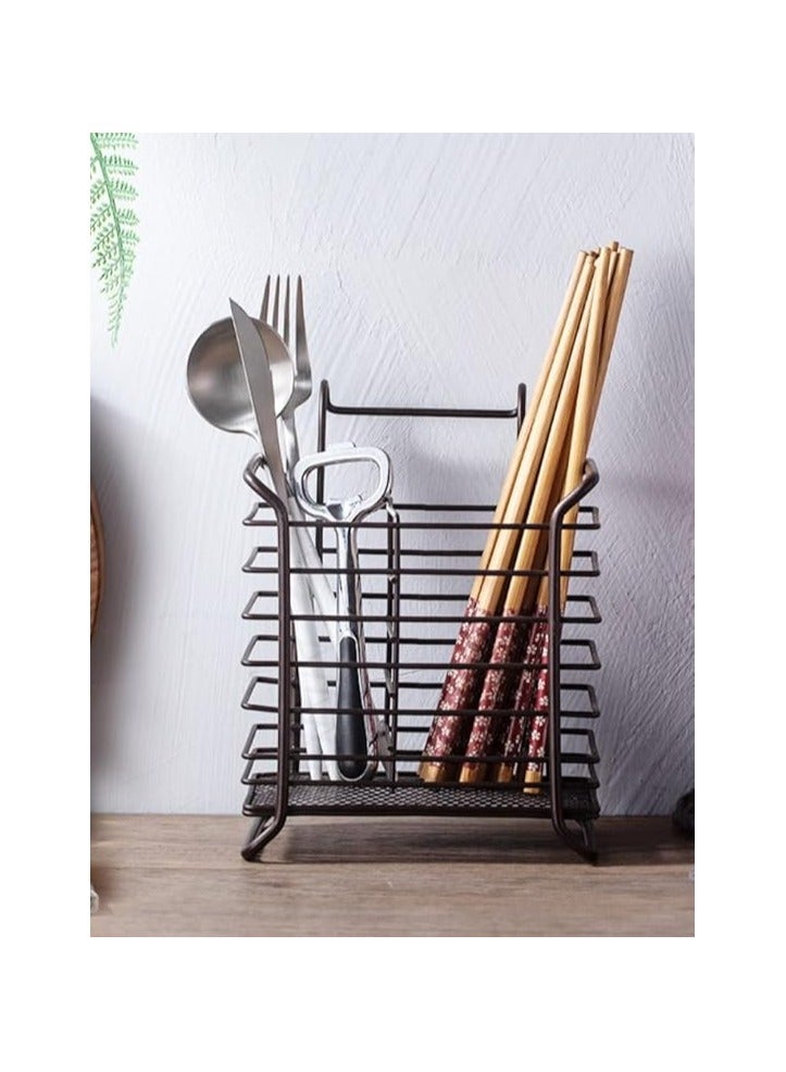 Multifunctional Tableware Storage Draining Rack - Chopsticks Container, Spoon Holder, Knife Stand & Kitchen Organizer for Efficient Drying & Storage  - Image 3