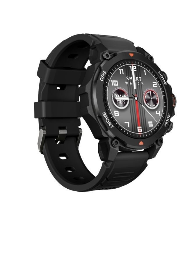 WYE 5ATM Waterproof Fitness Smartwatch | Bluetooth Smartwatch | Activity Tracker watch | Heart Rate Monitor | Sports Modes Smartwatch | Compatible with Android & iOS | Black - Image 2