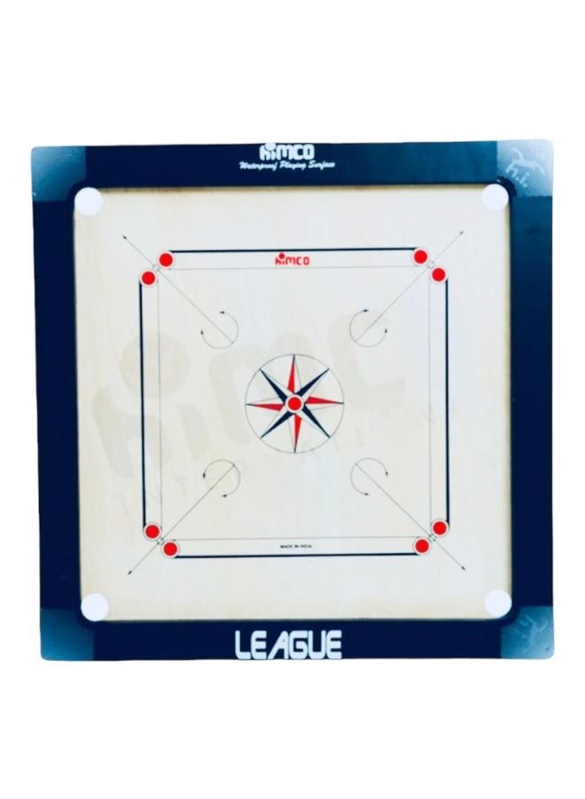 طقم لوح كاروم خشبي صنع في الهند - 36 × 36 بوصة