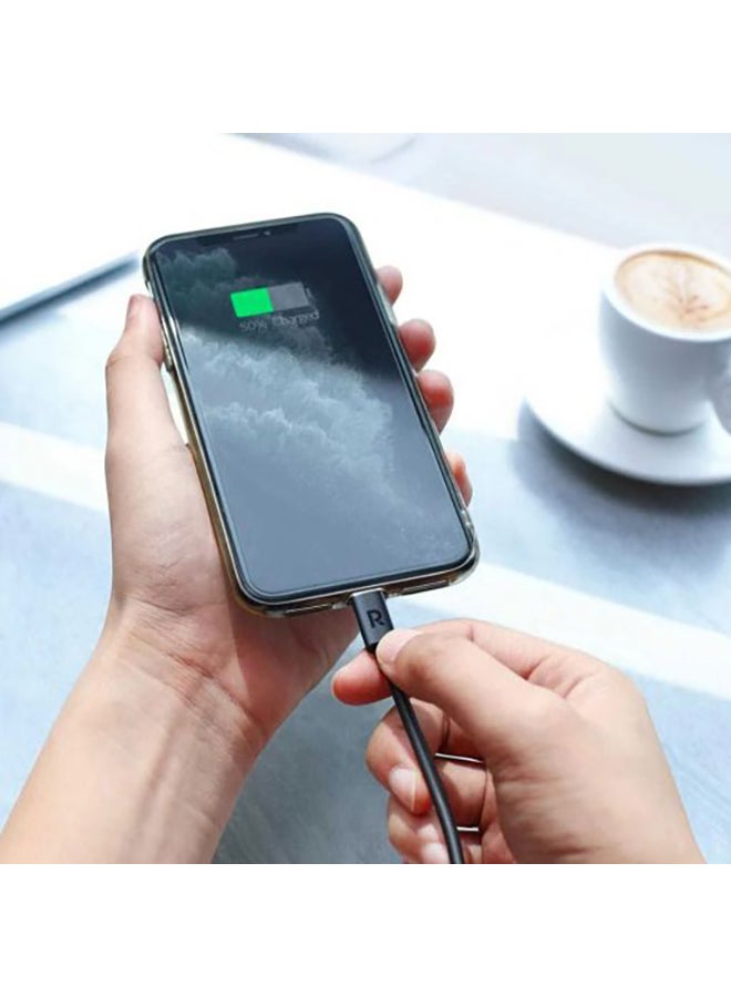RAVPOWER Type-C To Lightning Charging Cable 3M Black - Image 3