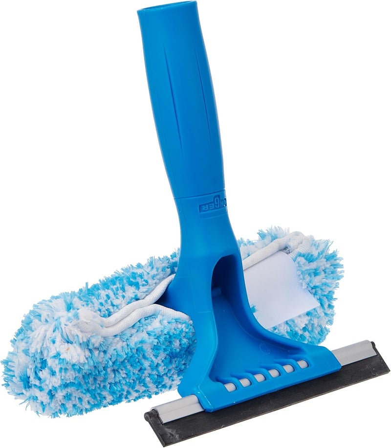 Unger Professional Microfiber Window Combi: 2-in-1 Professional Squeegee and Window Scrubber, 6" - Image 2