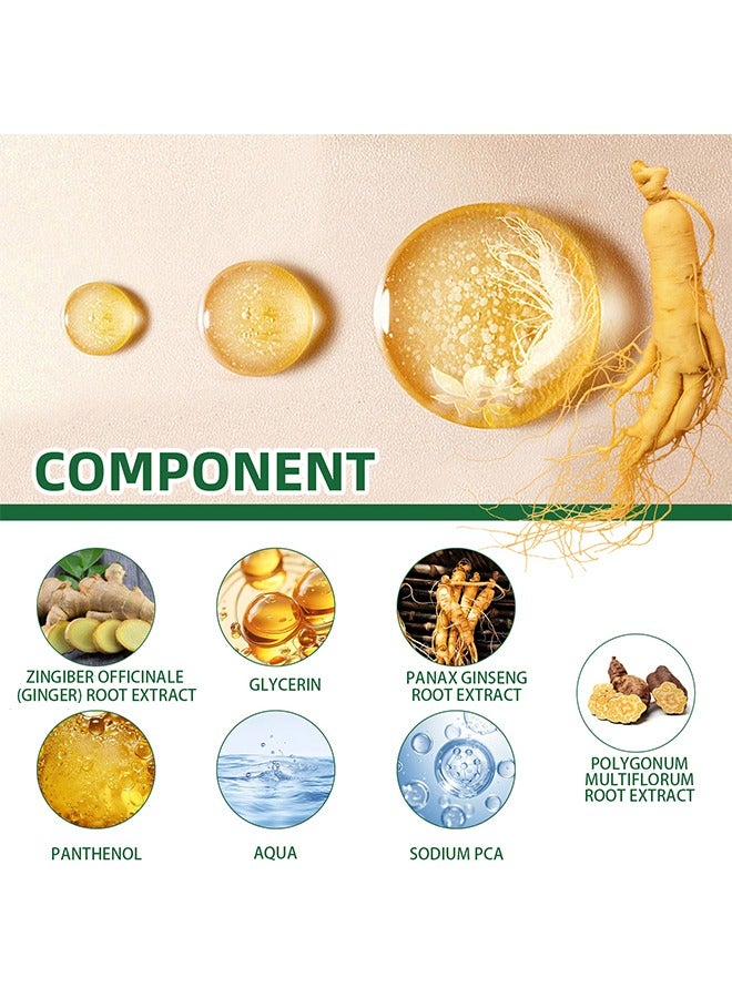 أوهو أعشاب طبيعية ، بخاخ نمو الشعر ، محلول نمو الشعر الجينسنغ ، مستخلص الجينسنغ مرطب للشعر مضاد لتساقط الشعر بلسم لنمو الشعر بخاخ نمو الشعر 100 مل - Image 2