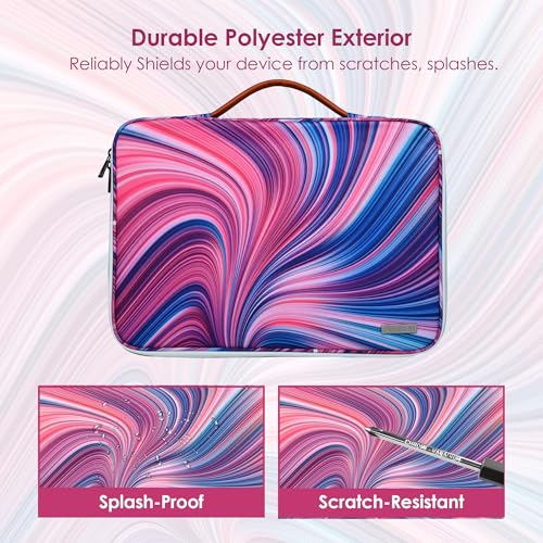 Probus Abstract Swirling Canvas Printed Laptop Sleeve Case Cover for Macbook/Laptop | Compatible with 13.3" Laptops - Image 4