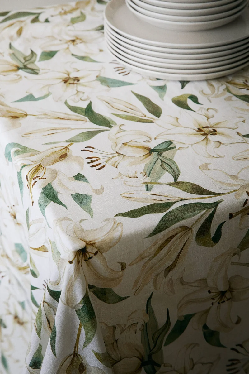 H&M Floral Tablecloth