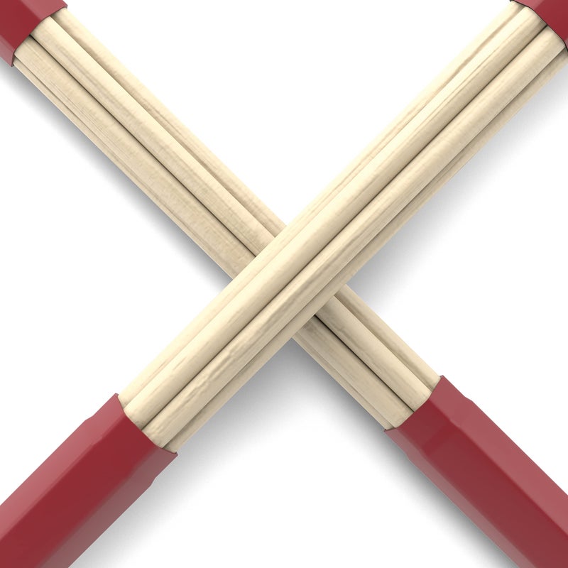 ProMark Lightning Rods Drum Sticks - L-Rods Dowel Drumsticks - Quiet, For Small Performances - 5B, .530" Diameter - 16" Length - 1 Pair - Image 5