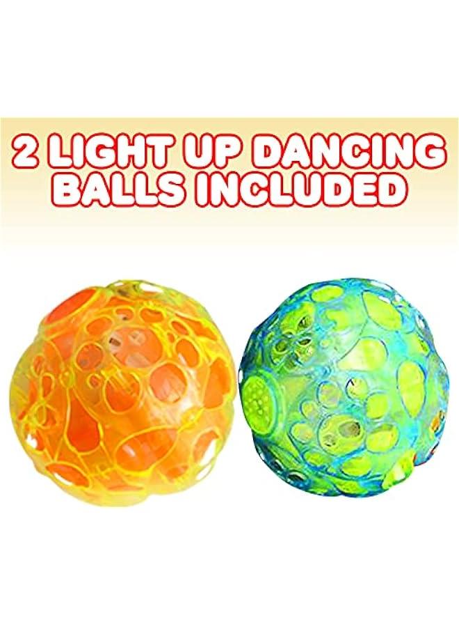 Set of 2 LED Vibrating Dancing Balls with Sound Effects for Kids, Party Supplies for Birthdays - Best Gift for Boys and Girls - Image 2