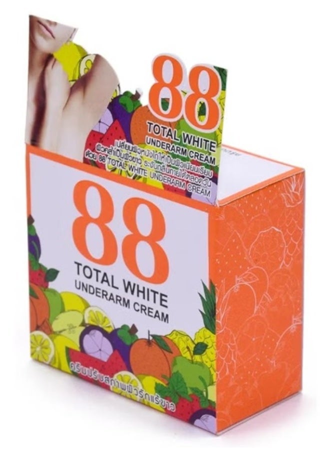 88 Total White Underarm Cream 35g with Vitamin B3 & Licorice – Brightening, Odor Control & Smooth Skin Care - Image 1