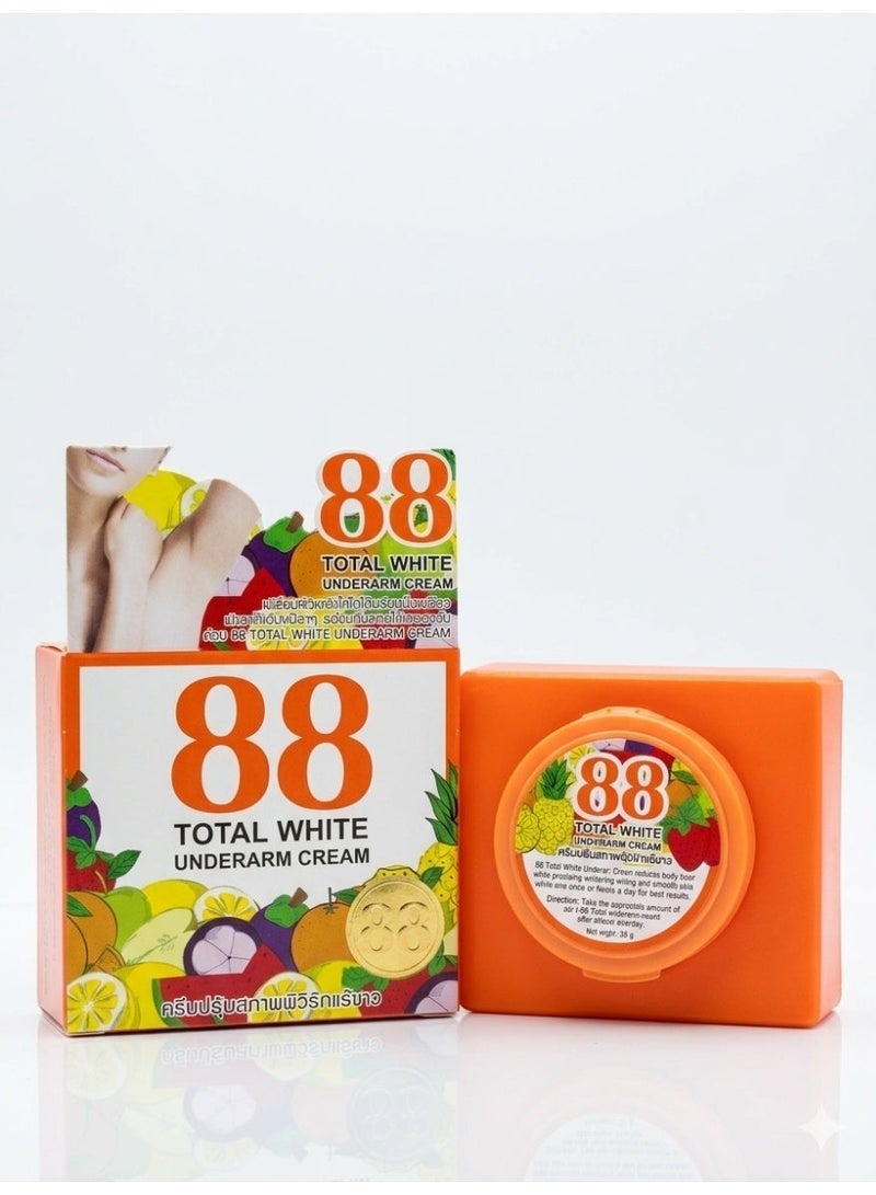 88 Total White Underarm Cream 35g with Vitamin B3 & Licorice – Brightening, Odor Control & Smooth Skin Care - Image 3