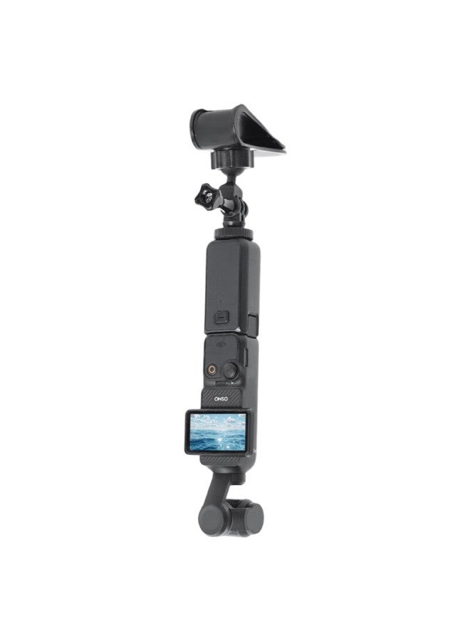 Qiye Car Sun Visor Bracket, Compatible With Dji Pocket 3 And Pocket 2 Accessories, First-person View Mount, Windshield Shield