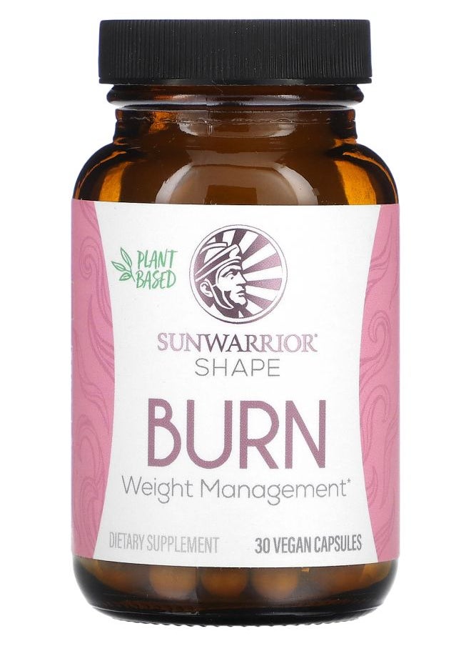 Sunwarrior Shape Burn Weight Management 30 Vegan Capsules 