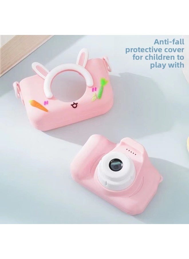 Children's Camera Can Take Pictures And Video HD SLR Digital Camera Cartoon Mini Camera Toy Birthday Gift-Color:(pink Cat) Ultra Hd Dual Camera (without Memory Card)  - Image 4