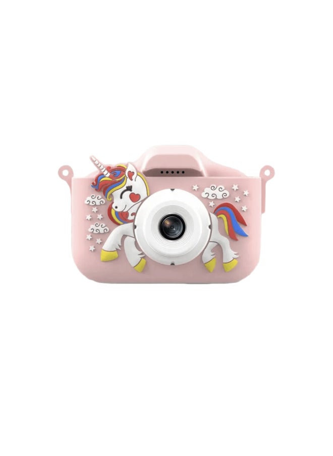 Children's Camera Can Take Pictures And Video HD SLR Digital Camera Cartoon Mini Camera Toy Birthday Gift-Color:(pink Cat) Ultra Hd Dual Camera (without Memory Card)  - Image 5