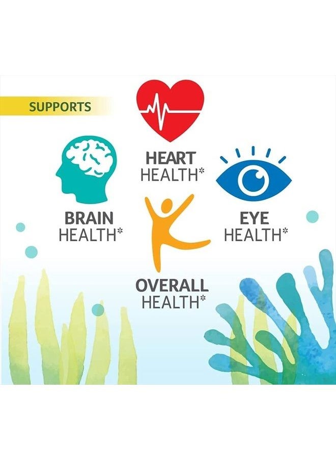 OVEGA-3 - Vegan Algae Omega-3 Daily Supplement | Supports Heart, Brain & Eye Health*| No Fishy Aftertaste | 500 mg Omega-3s | 135 mg EPA + 270 mg DHA | Fish Oil Alternative | Vegetarian Softgels 90 CT - Image 1