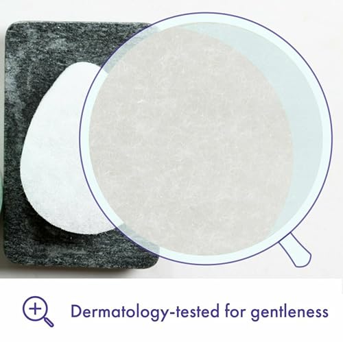 Buf-Puf Facial Sponge, Dermatologist Developed, Removes Deep Down Dirt & Makeup That Causes Breakouts and Blackheads, Reusable, Exfoliating, White, 5 Count - Image 3