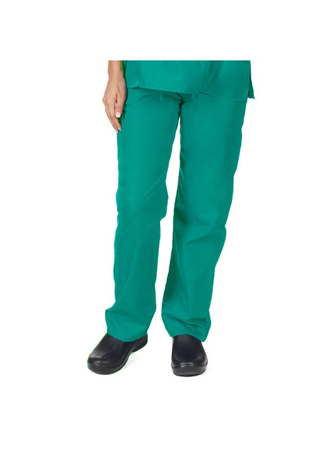 Loquat Womens Medical Scrubs trousers Medical Uniform Long trousers Peacock Green - Image 1