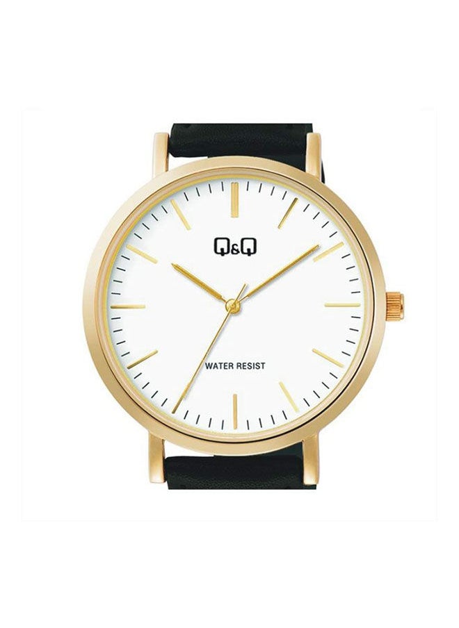 Leather Analog Watch C34A-009PY