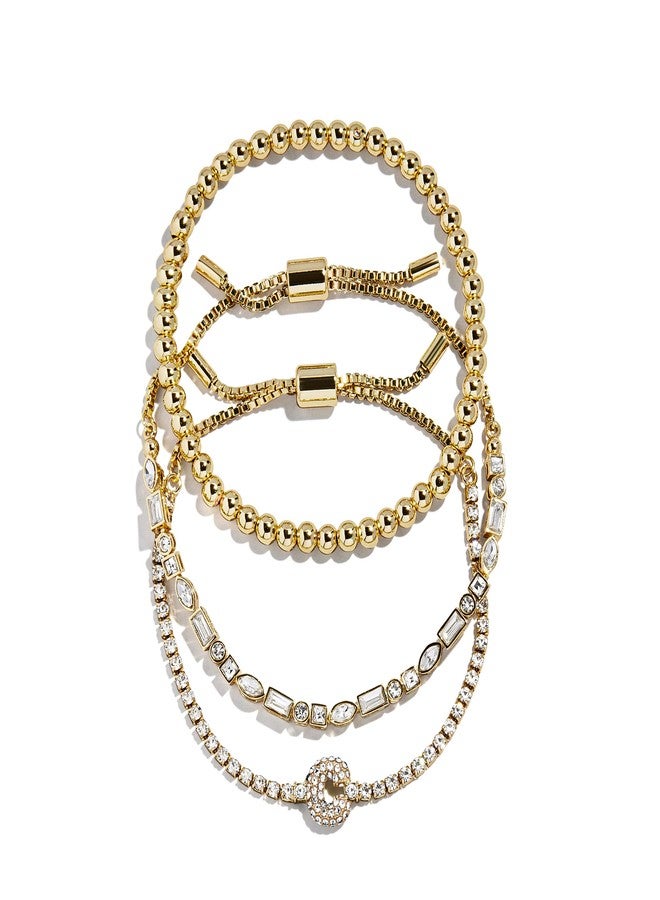 BaubleBar Tennis Bracelet Gift Set - Letter C - Image 1