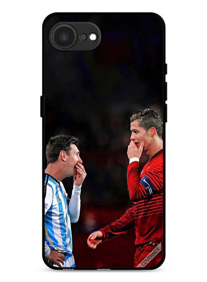 Covernex Apple iPhone 16e Protective Case Cover Ronaldo & Messi In One Frame  - Image 1