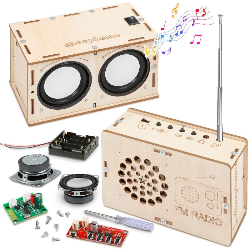 choopheme Stem Projects Toys for Boys age 812 1214 Science Kit Building Own Bluetooth Speaker FM Radio DIY Electronics Kit Science Experiments Kid 912 Boy Toys Birthday Gift 8 9 10 11 13 Year Old Teen Girl - Image 2