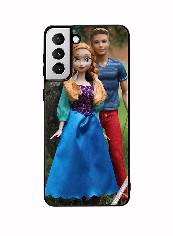 VR CREATIVE Protective Case Cover For Samsung Galaxy S22 5G Barbie With Boy Design Multicolour - Image 1